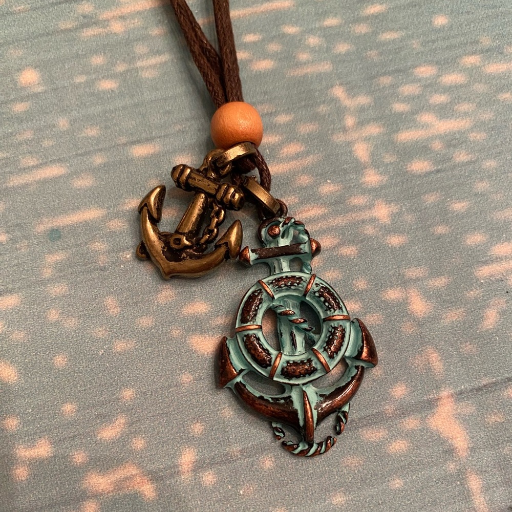 Nautical Anchor Pendant Necklace